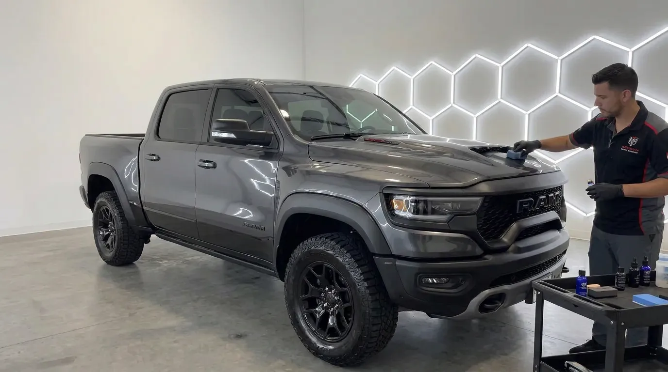 Truck Exterior Being Prepared For A Six Year Ceramic Coating In St. George, Ut