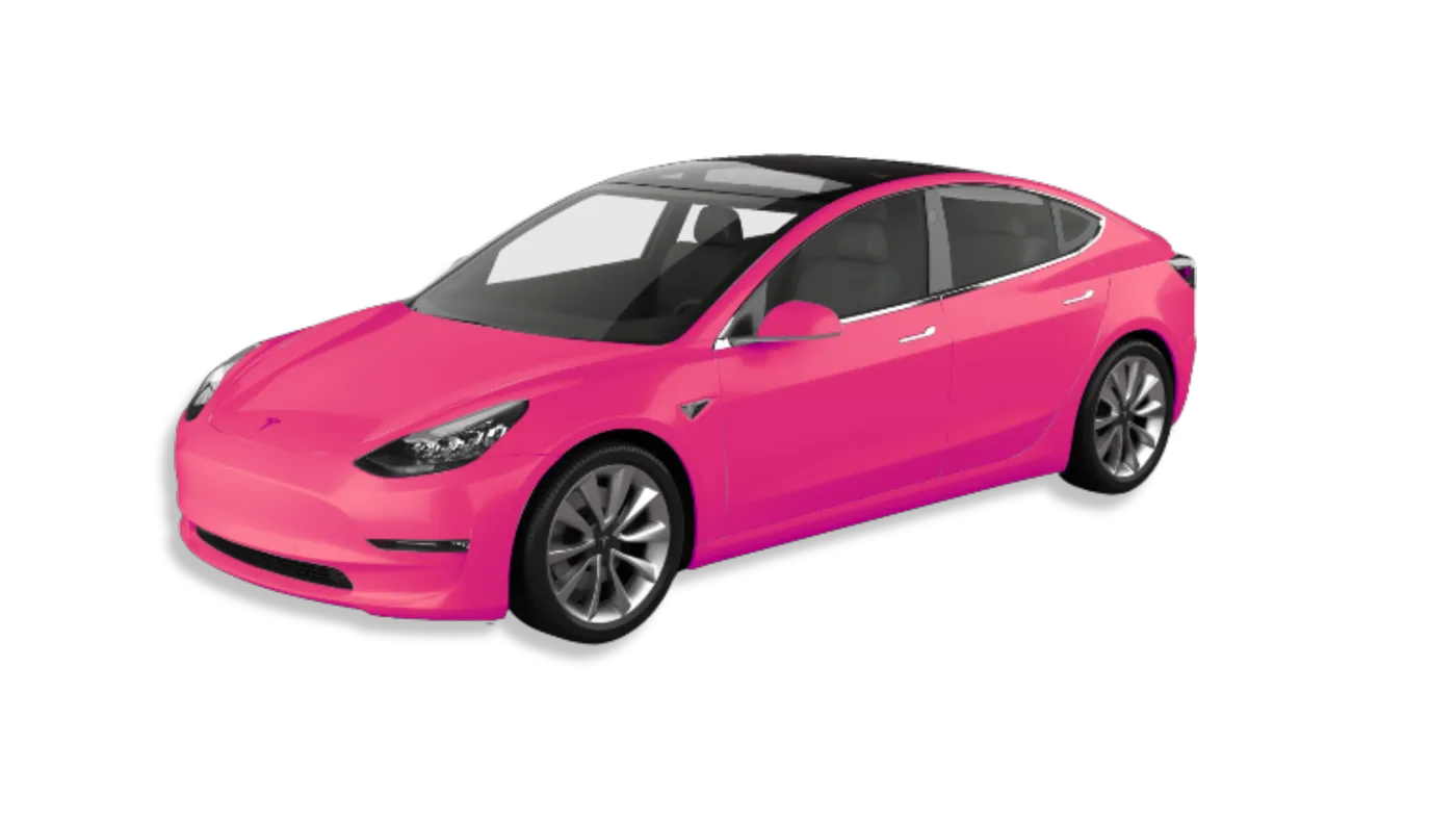 Coverage Diagram Highlighting Full Vehicle Paint Protection Film Coverage